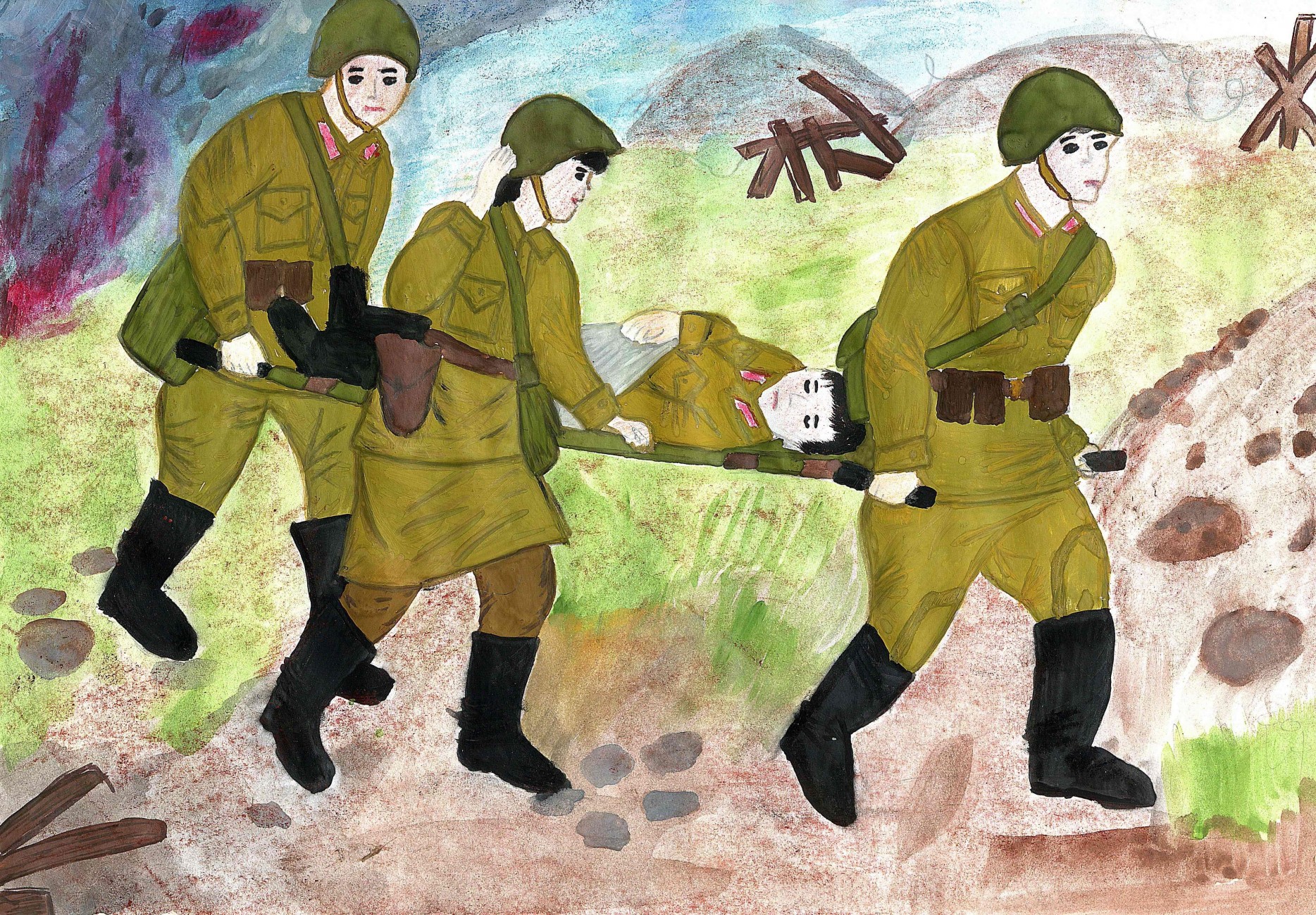 Рисунки посвященные великой отечественной войне