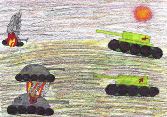 «Идет бой» Мельникова Наташа 5 лет