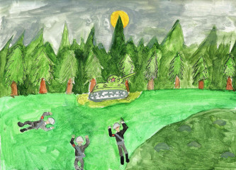 «Последний танк на поле боя» Грушинова Арина 11 лет