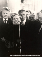 Выступление В. Белова на похоронах Абрамова. Ленинград, 18 мая 1983 г. Фото-Кучеров Р.П.