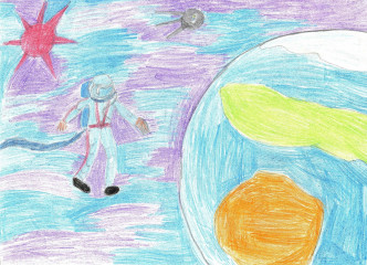 «В открытом космосе» Лебедева Дарьяна 9 лет