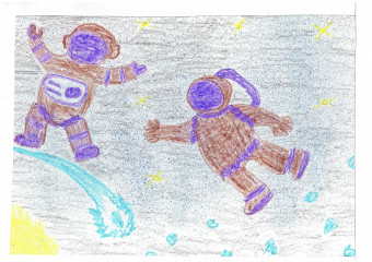 «Выход в открытый космос» Капустина Анна 6 лет