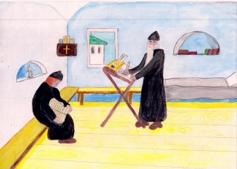 Меньщикова Дарья «Монахи за переписью книг» 8 лет