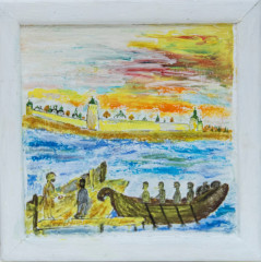 Первунинский Александр Васильевич «Встреча иностранных гостей монахом Кириллом» 66 лет 3 место